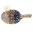 thumbnail image 5 of Masteelf  Plush Rhinestone Pin Table Tennis Racket Brooch Men and Women, 5 of 8