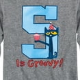 thumbnail image 3 of Pete the Cat -  Happy 5th Birthdays - Toddler And Youth Long Sleeve Graphic T-Shirt, 3 of 6