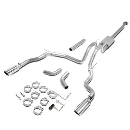 For 2015 to 2019 Ford F150 Stainless Steel Dual Split Exit Cat Back Exhaust System + Pair 4
