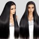 thumbnail image 1 of Pelucas con encaje en la parte delantera FUTGK, cabello humano liso, 60 cm, densidad 220, 1 of 7