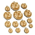 thumbnail image 1 of Mermaid and Fish Friend Wood Mini Charms Shapes DIY Craft Jewelry - No Hole - 12mm (26pcs), 1 of 7