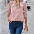 thumbnail image 2 of AherBiu Hauts Grande Taille pour Femmes Manches Longues Automne Tuniques Décontractées Col Rond Ample Blouses Confortables Chemises, 2 of 7