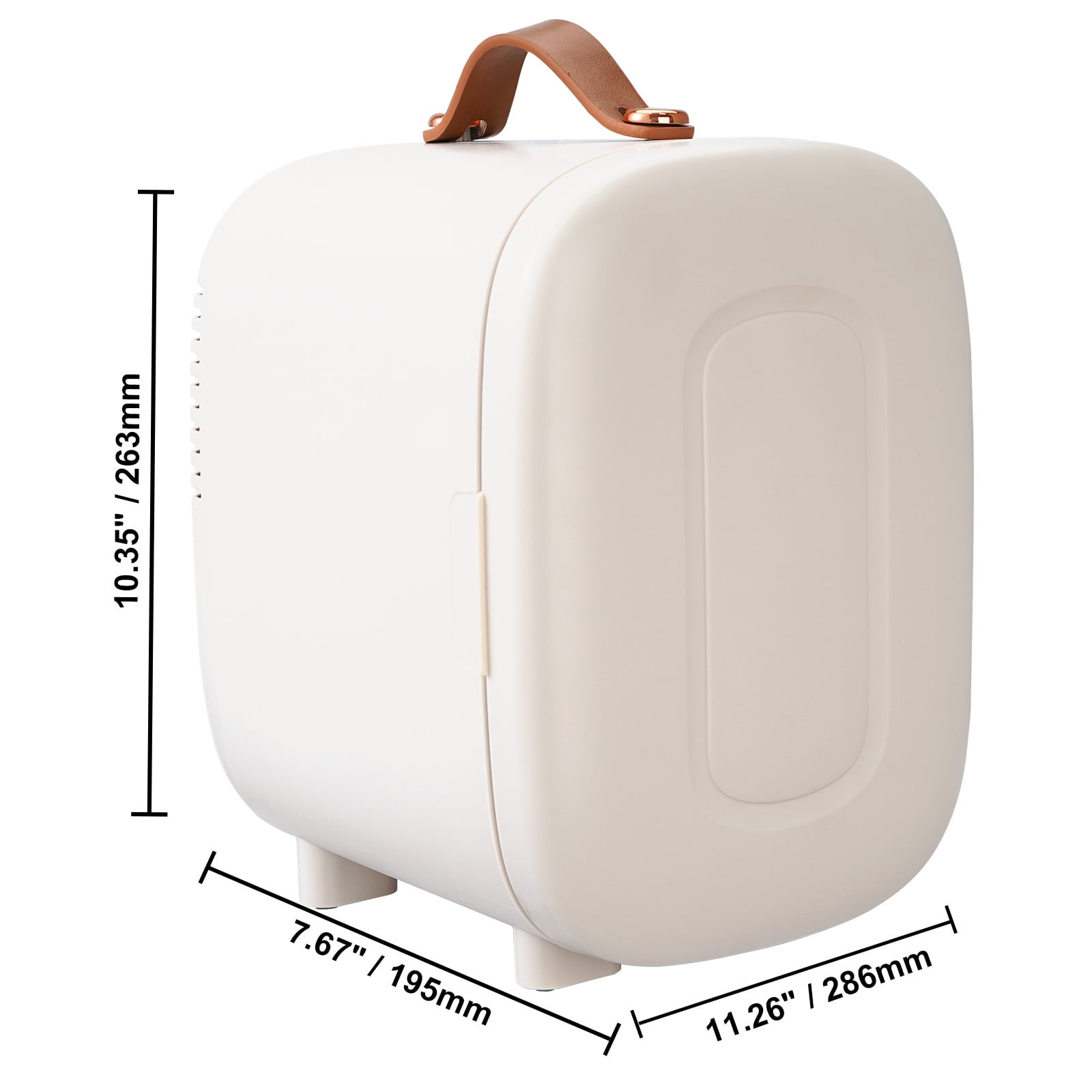 KFFKFF Mini Refrigerator 4L 6 Cans Skin Care Products Refrigerator AC/DC Mini Cosmetics Makeup Refrigerator