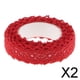 thumbnail image 1 of Paquete de 2-4 cintas adhesivas de encaje de 2 yardas para manualidades, bodas 2 piezas, 1 of 8