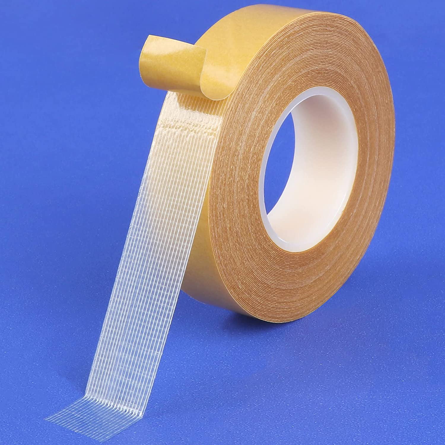2 Rolls Clear Double Sided Strong Adhesive Tape, 5mm x 55 Yards Acrylic  Double Sided Heavy Duty Mounting Tape, PET Acrylic Sticker Thin  Weatherproof