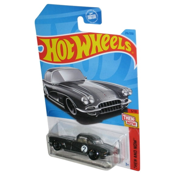 Hot Wheels Then And Now 5/10 (2021) Gray '62 Corvette Toy Car 216/250