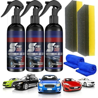 3 in 1 High Protection Car Coating Spray, Extreme Slick Streak-Free Polymer  Quick Detail Coat Car Wax Polish Spray, Plastic Parts Refurbish Agent, Nano  Cleaner (300ml) : Automotive 