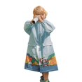 thumbnail image 2 of UACY Kids Raincoat for Boys Girls, Waterproof Rain Jacket with Hood for School & Outdoor Play (Light Blue, 4-6 Years), 2 of 5