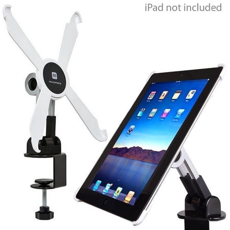 Adjustable Desk Mount Swivel Stand for Apple iPad (2nd, 3rd & 4th Gen) w/C-Clamp