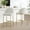 Cream-Bronze Legs, variant on Spruce & Spring Modern Counter Bar Stool with Metal Arc Backrest and Upholstered Seat Set of 2, Saddle Brown with Black Legs