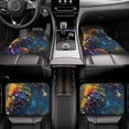 thumbnail image 7 of Honeii Neon Seahorse Underwater Realm Print Car Foot Mat Four-Piece Set - Front & Rear Universal Car Floor Mats for SUVs, Trucks, Sedans, 7 of 7