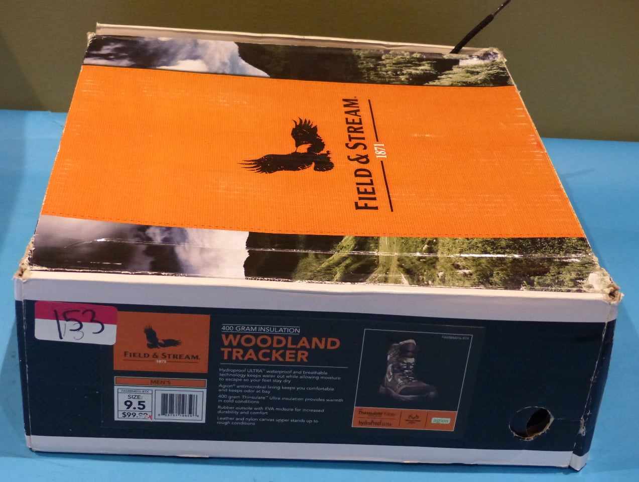 field & stream men's woodland tracker 400g waterproof field hunting boots