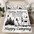 thumbnail image 2 of Homewish Teens Happy Camping 3pcs Twin Sheet Sets,Adventure Theme Twin Fitted Sheet,Car Theme Breathable Flat Sheet,Luxury Bedroom Decor, 2 of 7