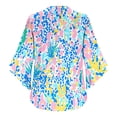thumbnail image 5 of Neewe Long Sleeve Shirts for Women 2025 Fall Tops Floral Print Pleated Dressy Casual Blouses, 5 of 7