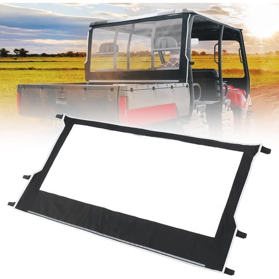 Kemimoto UTV Rear Window Windshield for Polaris Ranger 500 /650 700 2002-2008