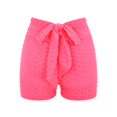 thumbnail image 1 of Gibobby Leggings cortos yoga mujer Ladies New Summer Honeycomb Fabric Bow Tie Belt Peach Hip Tight Waist High Hip Movement Yoga Shorts(Rosa,G), 1 of 5