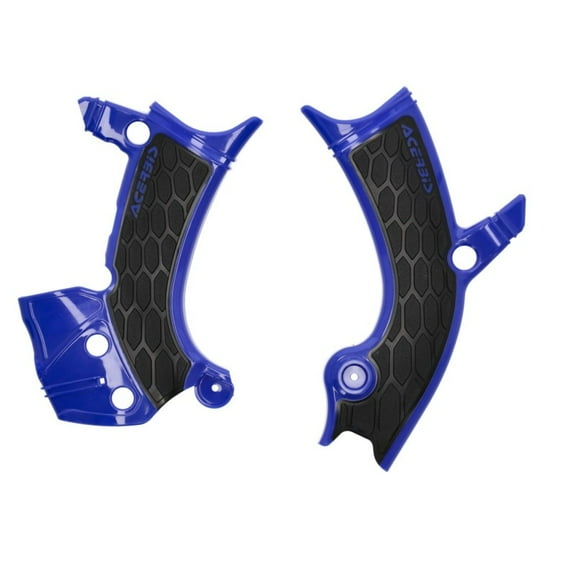 Acerbis 23  Yamaha YZ450F Frame Guards- X-Grip - Blue/Black