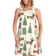 thumbnail image 1 of Easygdp Christmas Dachshund Dog para Vestido Transpirable de Mujer, Vestido Suelto de Manga Corta con Pliegues y Bolsillos para el Verano, 1 of 7