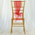 thumbnail image 2 of BalsaCircle 5 Organza Chair Sashes Bows Ties Red, 2 of 6
