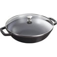 thumbnail image 5 of Staub Cast Iron 4.5-qt Perfect Pan - Matte Black, 5 of 7