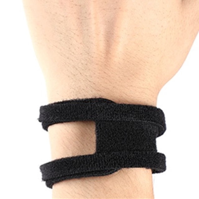 Soporte para muñeca BuyWeek 2 piezas Negro Microfibra