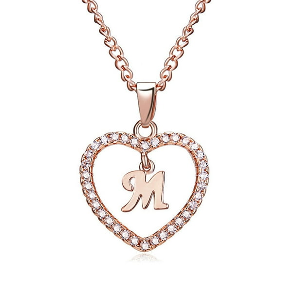 M necklace rose gold cheap