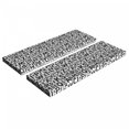 thumbnail image 1 of Alphabet Bench Cushion Set of 2, Uppercase English Letters on a Plain Background Repetitive Scene, Standard Size Foam Pad and Decorative Cover, Charcoal Grey and White, by Ambesonne, 1 of 4