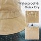 thumbnail image 2 of Quick Dry Waterproof Packable Bucket Hat for Women Men Outdoor Sun Hats with Detachable Chin Strap, 2 of 5