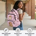 thumbnail image 5 of Jeiento Kids School Backpack 17 Inch Funny Capybara Water-Resistant Polyester School Bag for Girls Elementary Students, Suitable for School, Casual Travel & Hiking, 5 of 7