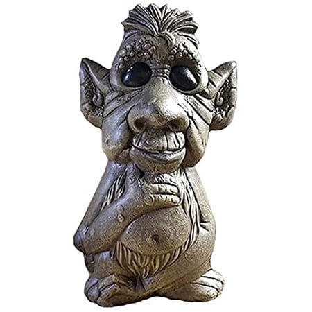 Germanic Garden Bark Puppets - Resin Tribal Barban Statue - Decorative ...