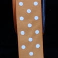 thumbnail image 2 of The Ribbon People Orange and White Polka Dotted Grosgrain Craft Ribbon 1" x 88 Yards, 2 of 2