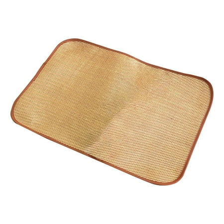 

RKZDSR Classic Vintage Style Botanical Rattan Woven Mat - Fine Cushion and Pet Mat - Cool Cushions for Office and Pets