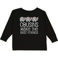 thumbnail image 3 of Inktastic Cousins Make the Best Friends Boys or Girls Long Sleeve Toddler T-Shirt, 3 of 5