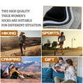 thumbnail image 5 of Women's wool socks hike warm winter thick warm crew comfortable - 2 white +3 black, 5 of 5