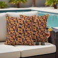 thumbnail image 4 of Orange Purple Maple Leaf Fall Outdoor Waterproof Pillow Covers, Retro Botanical Watercolor Decorative Square Throw Pillowcase Sofa Cushion Sham for Patio/Couch/Chair, 20"x20" 2 Pack, 4 of 8