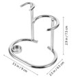 thumbnail image 2 of Bamboohart Support de Rasoir et Brosse de Salle de Bain Rangement Outils de Rasage Cheveux Barbe Organisateur, 2 of 10
