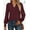 Burgundy, variant on SOMER Womens Tops Fall Long Sleeve Shirts Business Casual V Neck Loose T-Shirts Dressy Work Tops with Smocked Cuffs