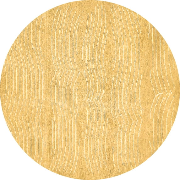 Ahgly Company Indoor Round Solid Brown Modern Area Rugs, 5' Round