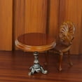 thumbnail image 3 of CHUANK Table Ronde Miniature en Bois Table d'Appoint Maison de Poupée Accessoire de Décoration Maison de Poupée Meubles Maison de Poupée, 3 of 4