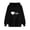 Black, variant on WRKEKC Hoodies for Women Heart Printed Long Sleeve Hooded Sweatshirt Top for Women Casual Daily Wear Fashionable Outfit