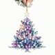 thumbnail image 2 of Adorned Christmas Tree Acrylic Ornament Sparkling Holiday Decor With Designs, 2 of 3