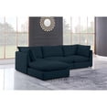 thumbnail image 3 of Meridian Furniture Mackenzie Navy Durable Linen Textured Modular Sectional, 3 of 13