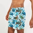 thumbnail image 4 of guisaled Swimming Shorts Men Mens Board Shorts Quick Dry Elastic Waisted Swimming Trunks Hawaiian Graphic 5 Inch Vacation Holiday Beach Shorts, 4 of 6