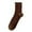 Brown, variant on Women's Cozy Mid Calf Boot Socks Featuring Decorative Scalloped Edges and Warm Pile for Autumn Comfort