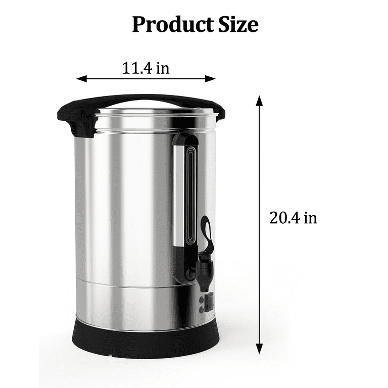 Commercial Coffee Urn 100 Cup Commercial Coffee Maker Fast Brew Food Grade Stainless Steel Hot Water Urn for Catering