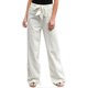 thumbnail image 1 of Women Casual Adjustable Waist Cotton Linen Look Wide Leg Pants Summer Beach Loose Trousers, 1 of 4