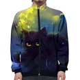 thumbnail image 4 of Chaqueta con estampado 3D de gato para hombre y mujer, estilo Harajuku, hip hop, sudaderas con capucha de nuevo estilo, sudadera informal con cuello alto y cremallera, ropa para hombre, chaquetas, 4 of 4