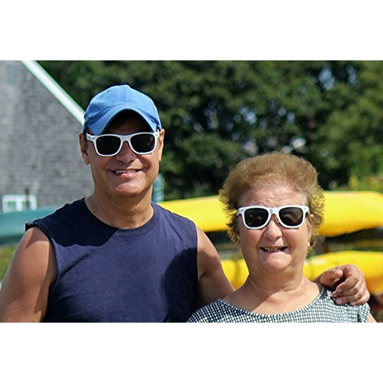 White Sunglasses Bulk- (Pack of 24) Wedding Bridal Party Favors