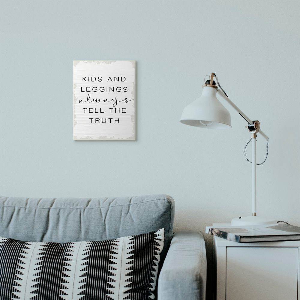 Stupell Industries Tell The Truth Funny Family Word Design Wall Plaque by Daphne Polselli