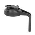thumbnail image 5 of Pour Spout Lid Black Flip Cap Lid Sealing Plastic Wide Mouth Lid with Handle for Mason Jar 70mm Mouth, 5 of 5